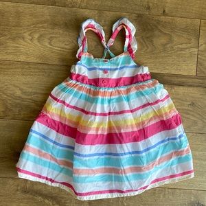 Gymboree colorful striped dress size 12-18 months